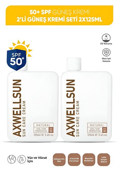 AXWELL High Protection - 50 SPF+2 Piece Opportunity Set, Anti-Blemish Moisturizing Sunscreen