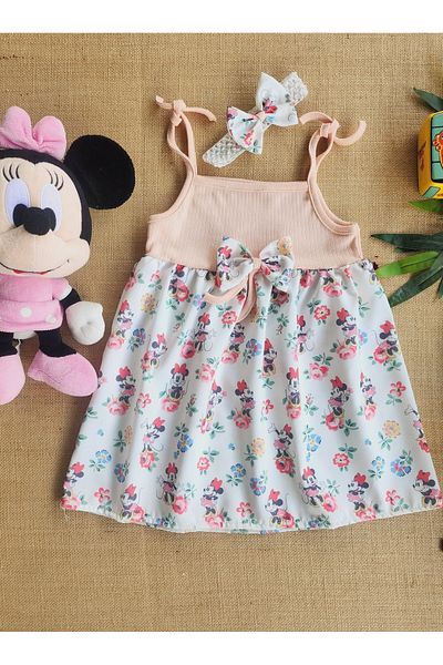 minikiss Rochie pentru fetiță cu model cu fundă