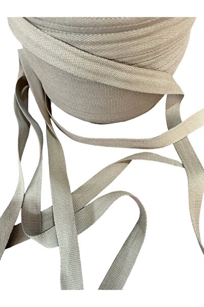 e tuhafiye 3-метрова лента с бежова тъкана дръжка (2 см)