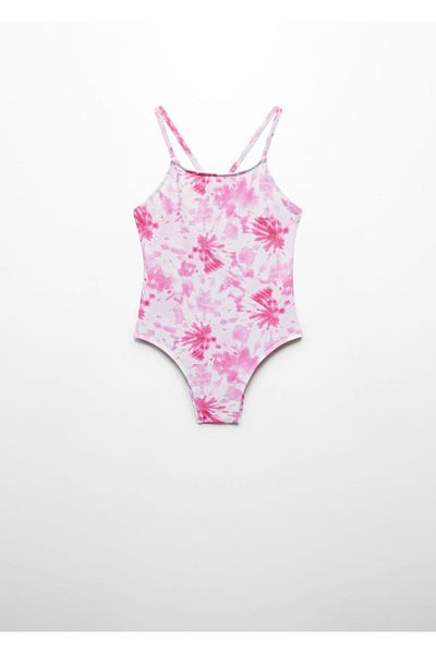 MANGO Kids Costum de baie roz pentru copii