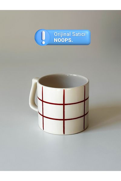 Disante Line Patterned Mug Cup Ceramic Coffee Mug