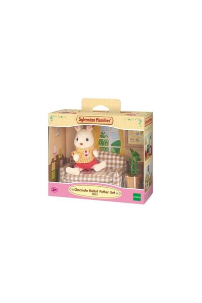 NW NessiWorld 5013 Sylvanian Families, Chocolate Eared Rabbit Dad and Sofa, A...