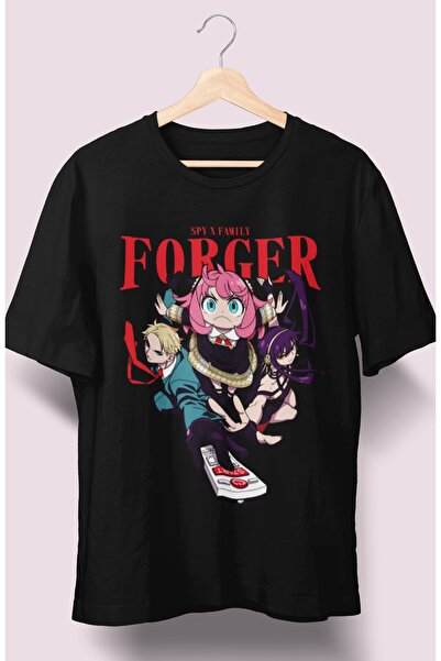 Fuddy Moda Oversize kroj Spy X Family Anya V2 majica, unisex anime Štampano T...