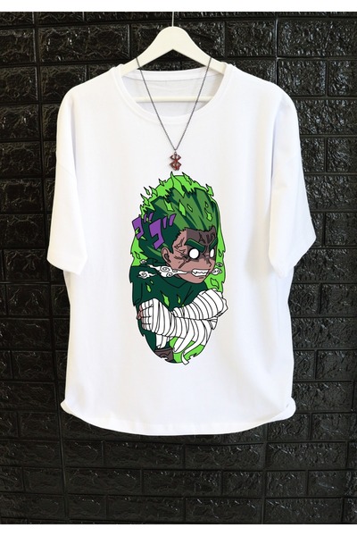Fuddy Moda Oversize kroj Naruto Rock Lee 1 majica, unisex anime Štampano T-shirt
