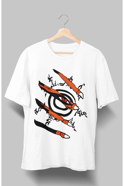 Fuddy Moda Oversize kroj Naruto Kurama majica, unisex anime Štampano T-shirt