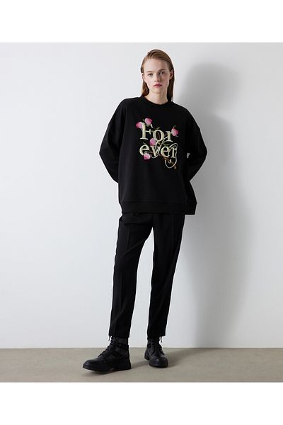 İpekyol Embroidery Detailed Sweatshirt