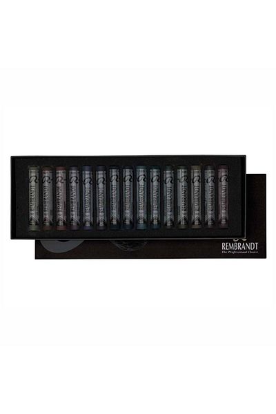 Talens Rembrandt Soft Pastel Paint 15 Pack Full Size - Dark Colors
