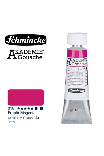 Schmincke Akademie Guaj Boya 20ml 315 Primary Magenta