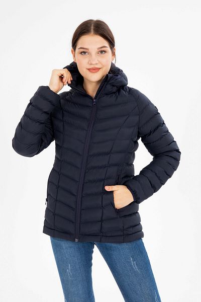 G-FOX Women's Short Fixed Hooded Padded Sports Puffer Jacket 8639