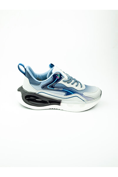 MARCOMEN 19320 Model Gray Leather Men's Sneakers