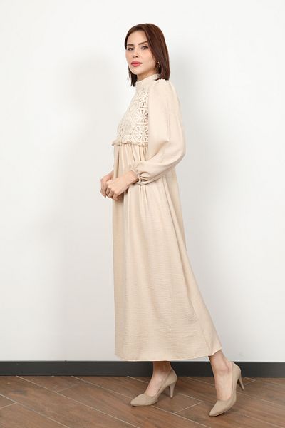 GİYSA Women's Front Laced Long Aerobin Dress