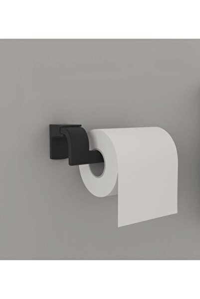Tema Bathroom Premium Paper Holder Without Cover Black Color 71010-2m