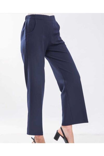 Famelin Beli Lastikli Bol Paça Pantolon