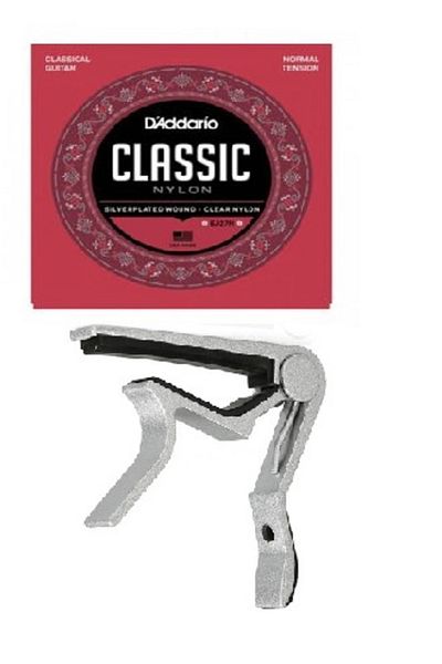 Segah Müzik Daddario Ej27n Classic Guitar String Set - Gifted with Kapo