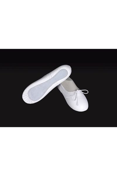 SEGAH TASARIM White Leather Ballet Shoe Booties