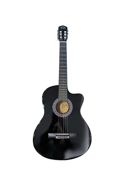 Segah Müzik KESİK KASA SİYAH RENK KLASİK GİTAR - 4/4 BOY ÖĞRENCİ GİTARI KILIF ve PENA HEDİYE !