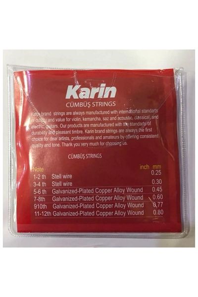 Karin Professional Standard Fumstring Set and Plectrum