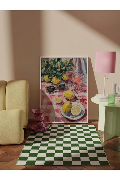Postifull Frameless Poster Painting, Wall Poster, Artistic Hd Print, Picnic Time , Maximalist No:135
