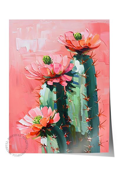 Postifull Çerçevesiz Poster Tablo, Duvar Posteri, Sanatsal Hd Baskı, Çöl Çiçe...