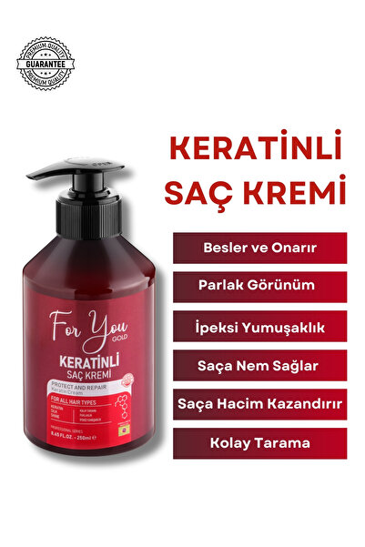 For You Gold Keratinli,onarıcı,besleyici,canlandırıcı Saç Kremi(saç Güzelleşt...