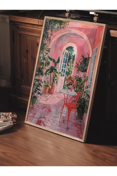 Postifull Çerçevesiz Poster Tablo, Duvar Posteri, Sanatsal Hd Baskı, Saklı Bahçe , Maximalist No:75