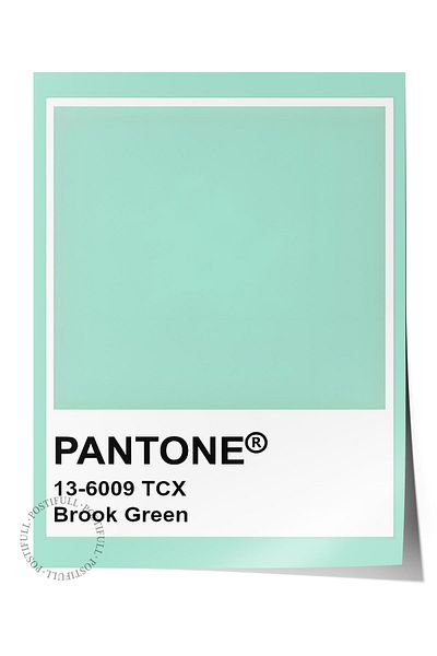 Postifull Frameless Poster Painting, Wall Poster, Artistic Hd Print, Water Green , Maximalist No:266