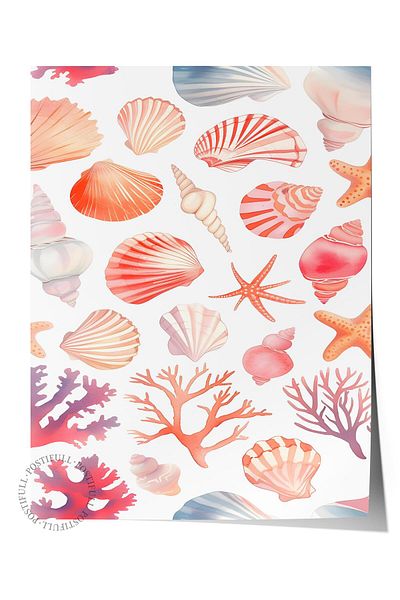 Postifull Frameless Poster Painting, Wall Poster, Artistic Hd Print, Breezes from the Sea , Maximalist No:132