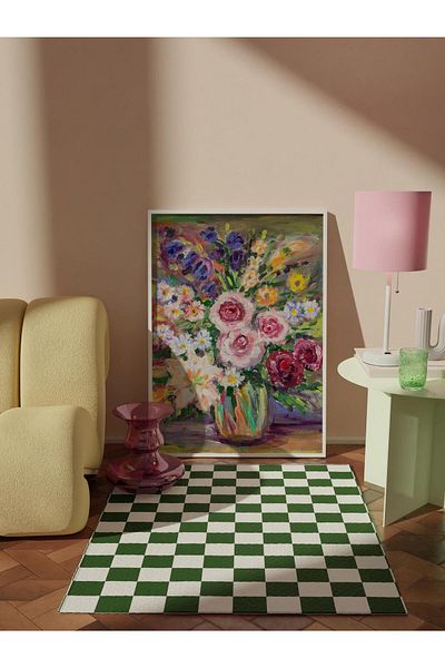 Postifull Frameless Poster Painting, Wall Poster, Art Print, Eclectic Spring in a Vase , Maximalist No:200