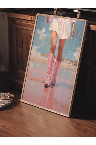 Postifull Çerçevesiz Poster Tablo, Duvar Posteri, Sanatsal Hd Baskı, Pembe Bulutlar , Maximalist No:79