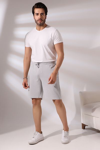 Endies Ανδρικό φαρδύ σορτς 20576 Grey Melange