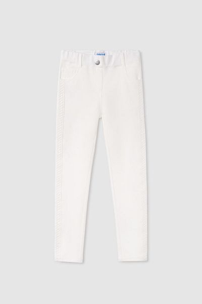MAYORAL Girl's 10-18 Years Skinny Fit Trousers 6511 Ecru