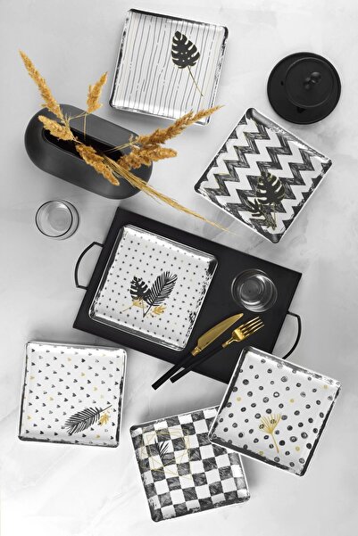 Kütahya Porselen Golden Lief 18 Parça 6 Kişilik Ikram Seti