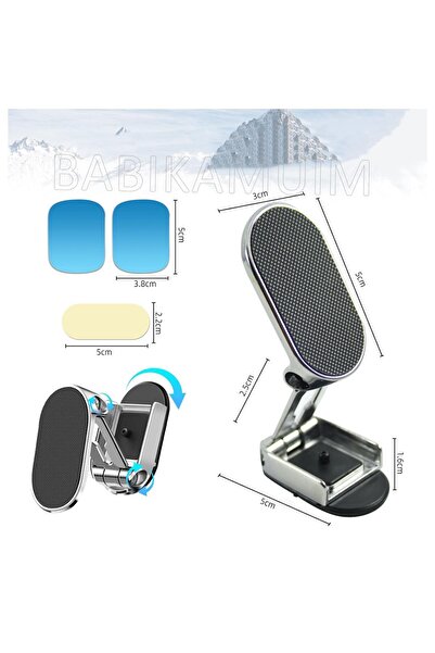 babikamium Araba Araç Içi Cep Telefonu Tutucu Katlanır Mıknatıslı 360 Dönen E...