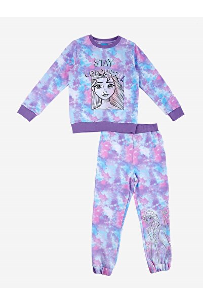 Frozen Lisanslı Çocuk Batik Eşofman Takım 18424