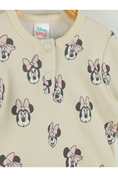 Minnie Mouse Lisanslı Kız Bebek 2'li Uzun Kol Body 19978