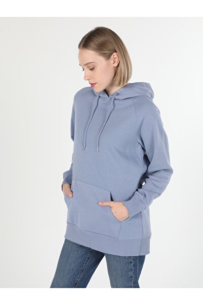 Colin's Γυναικείο φούτερ Regular Fit με κουκούλα Μωβ