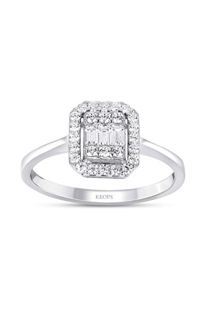 Keops Pırlanta 0.19 Karat Baget Pırlanta Yüzük