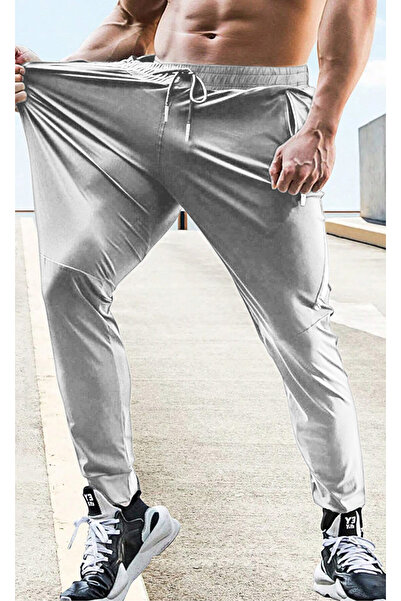 GHASSY CO. Ghassy Co. Erkek Run Ultra Hafif Egzersiz Aktif Joggers Spor Dar Paça Eşofman Altı