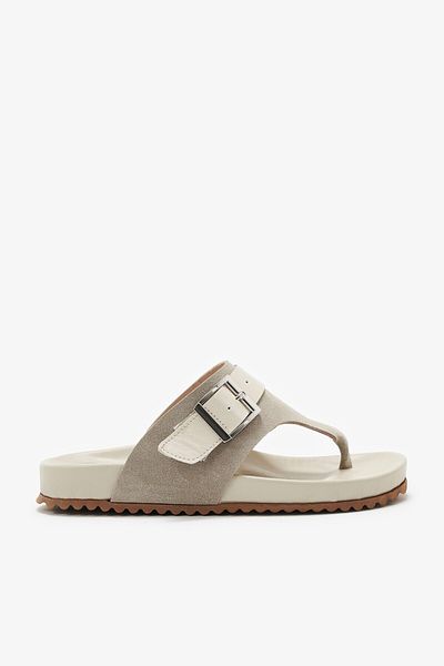 Louis Cardy Γυναικείες σαγιονάρες Tunia Beige από γνήσιο δέρμα