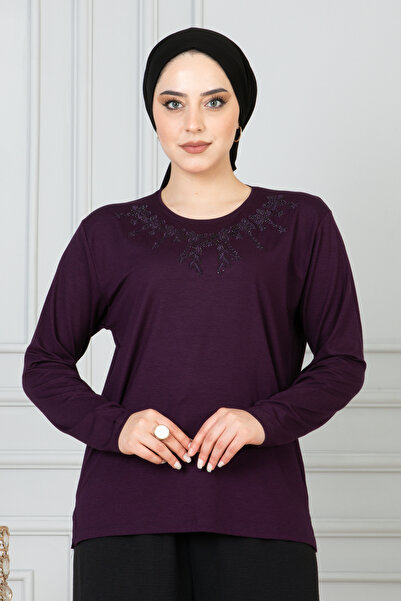 FATELLA بلوزة نسائية من القطن الممشط