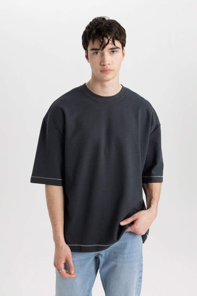 DeFacto Ανδρικό T-shirt C0147ax/ar231 Anthra
