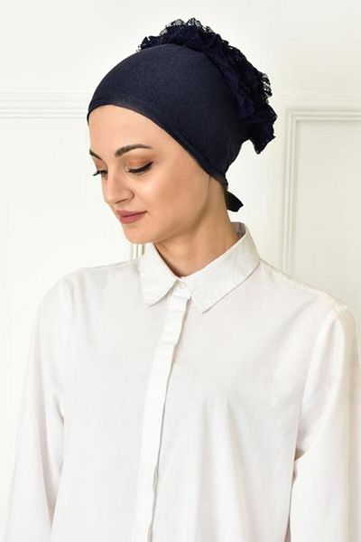 BURDEN IPEK Capota cu voluri cusută, bleumarin