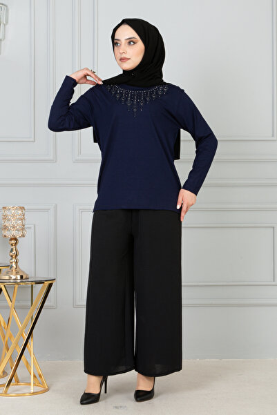 MODA Жіноча блузка великого розміру з трикотажу