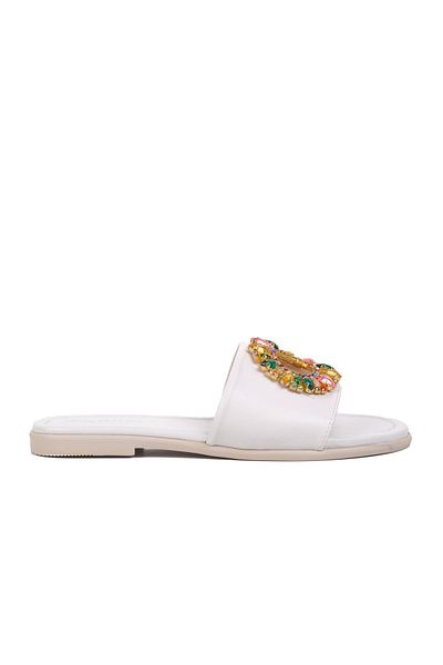 AYAKMOD 246017 White Stone Women's Slippers