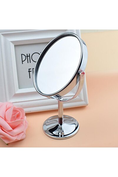 gaman Yuvarlak Görünümlü 360° Dönebilen Büyüteçli Taşıması Kolay Krom Çift Ta...