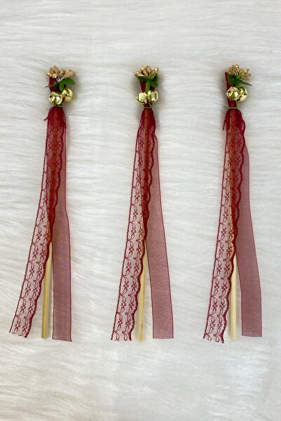 ZEYMERADE Bordo Çubuk Nedime Zili, Gelin Tefi, Nedime Tefi, Sünnet Zili, Kurd...