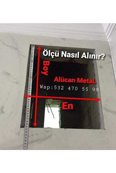 Alücan Aspiratörlü Banyo WC Menfezi, Fanlı paslanmaz Alüminyum havalandırma menfezleri (Ölçüye özel imalat)