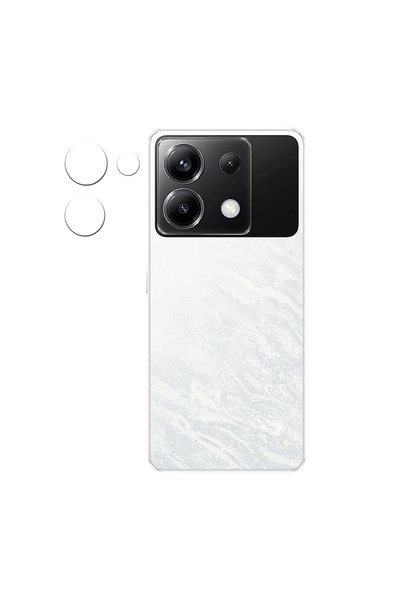 Microcase Poco X6 / Xiaomi Redmi Note 13 Pro 5G Kamera Camı Lens Koruyucu Nan...