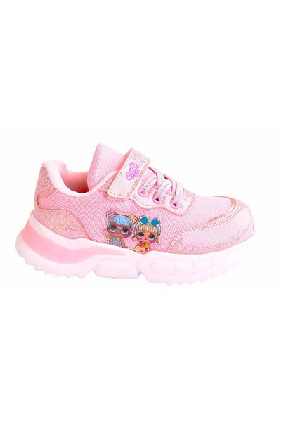 LOL Girl's Light Sole Pink & Lilac Sports Shoes Sneakers