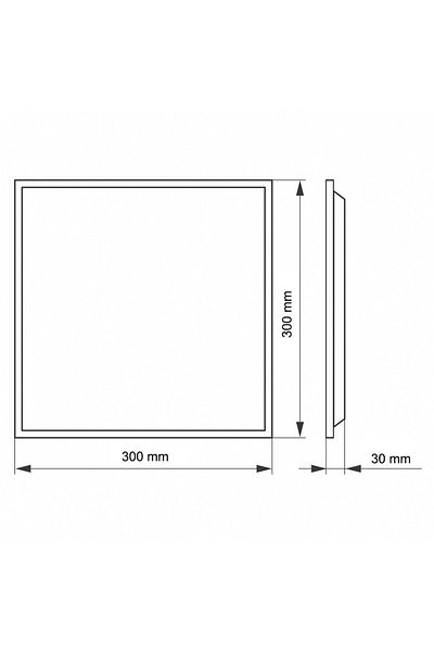 WONDEKS 20w 30x30 White Led Backlight Clip-in Panel